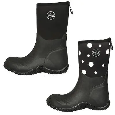 Ladies Neoprene Muck Boots Waterproof Comfy Riding Walking Stable Wellies Shoes • £36.99