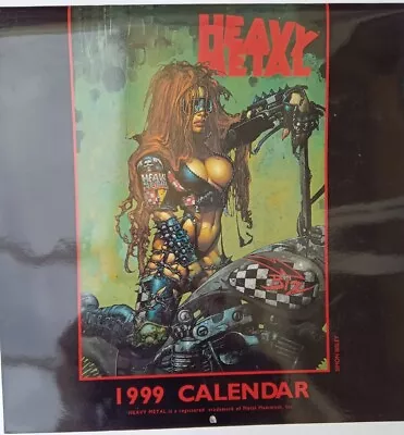 Heavy Metal 1999 Calendar - Art Work By Simon Bisley • £10