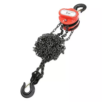 2Ton Chain Puller Block And Tackle Fall Hook Chain Lift Hoist Hand Tools 3M • £38.99