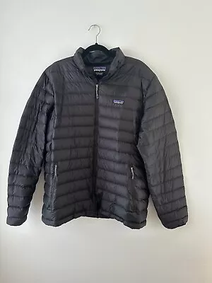 Patagonia Mens Down Sweater Black Puffer Jacket SZ XL • $85