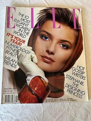 Elle Magazine January 1986 • $10