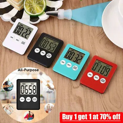 £3.16 • Buy LCD Kitchen Cooking Digital Timer Count Down Up Clock Loud Alarm Magnetic UK
