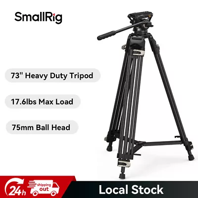 SmallRig AD-01 Video Tripod 73  Heavy Duty Tripod W/360 Degree Fluid Head -3751 • $143.10