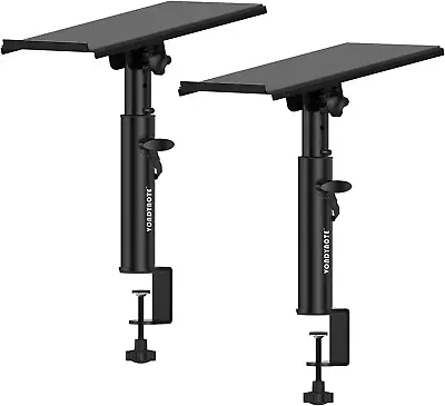 Studio Monitor Stands Pair Heavy Duty Desk Clamp Speaker Stands With Adjustable  • $65.35