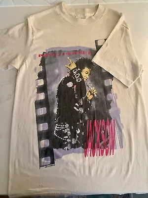 Vintage Michael Jackson 1988 Bad Tour Concert T Shirt Large • $155
