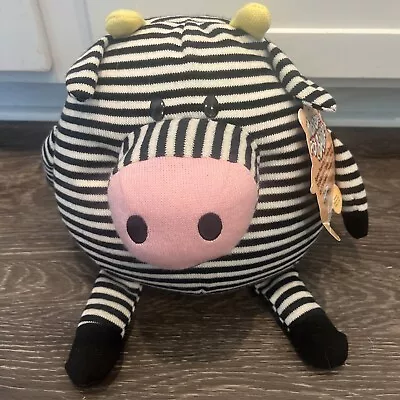 Mushable Pot Bellies Plush Rare Soft Toy Cow Striped 10” Jay At Play • $20