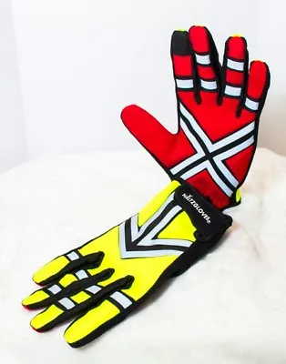 Haltz Gloves DAYTIME Reflective Traffic Work Crossing Guard Runners Gloves • $32.99