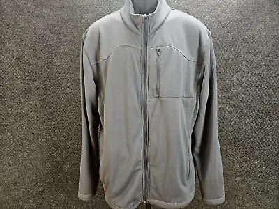MTA Sport Men's Gray Full Zip Fleece Jacket Size XL • $7.61