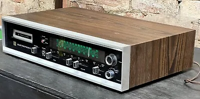 Vintage 1970's AM/FM Stereo Receiver W/ 8 Track Player Wood Grain - Works Great! • $145.67