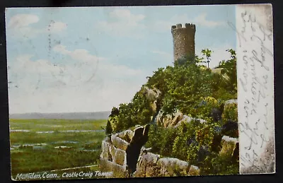 Meriden CT Castle Craig Tower Postmarked 1908 • $1.98