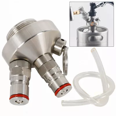 Mini Ball Lock Hose Stainless Steel Keg Tap Dispenser Beer Growler Home Brewing • $22.81