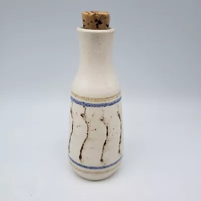 1980 Mt. St. Helen Volcanic Ash In MOORE Pottery Vase W/ Cork Stopper • $11.50