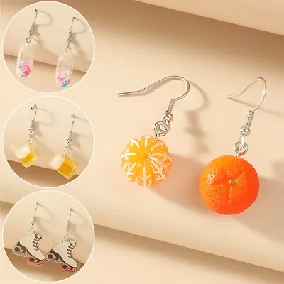 Creative Womens Girl Cute Earrings Leaf Fruit Pendant Drop Earrings Jewelry Gift • $1.32
