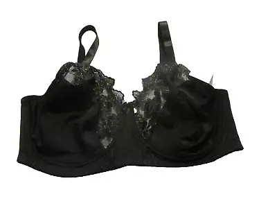 New Valbonne Black Non Padded Underwired Full Cup  Bra Size 40E • £9.95