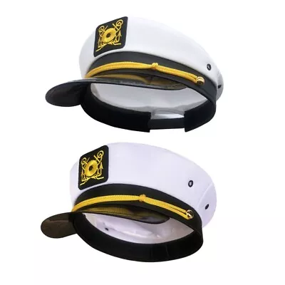 Yacht Hat Embroidered Captain Costume Hat Sailor For Men Women • $16.96