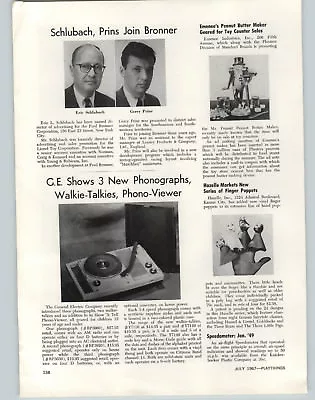 1967 PAPER AD Emenee's Mr. Peanut Peanut Butter Maker Machine Finger Puppets • $14.97