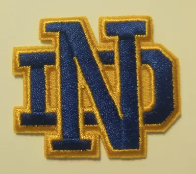 Notre Dame Fighting Irish ND~Embroidered PATCH~2  X 1 3/4 ~Iron Or Sew On~NCAA • $3.95