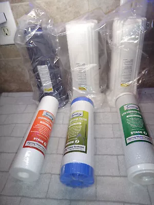 (3) ISpring Replacement For Standard Reverse Osmosis Filter Systems + COVERS • $49.99