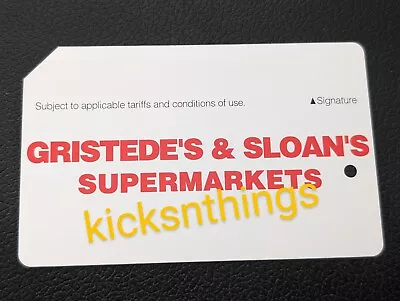 Metrocard - Gristede's & Sloan's Supermarkets  - RARE Brand MTA New • $1000