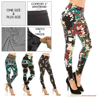 Grunge / Abstract Patterned Leggings For Women *Free Shipping* • $11.99