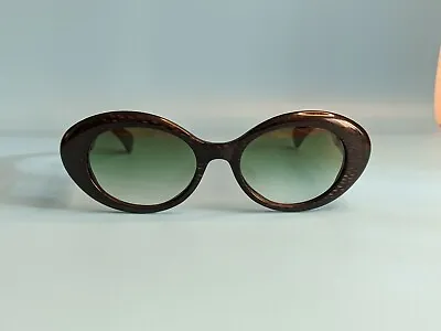 Vintage Escada Oval Acetate Sunglasses Handmade In France Kurt Cobain Style #595 • $25