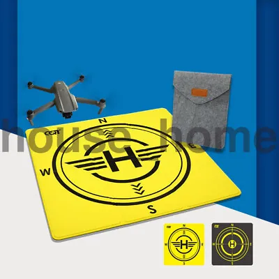 43cm Folding Helicopter Drone Landing Pad Mat Fit For DJI FPV Helipad Phantom • £17.04