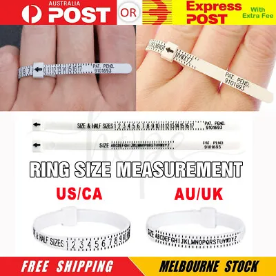 Ring Sizer For Women/Men Measurement Tool Adjuster Finger Sizes In AU UK US CA • $3.99