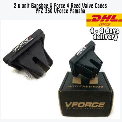 $45.89 • Buy 2 X Unit Banshee V Force 4 Reed Valve Cages YFZ 350 VForce Yamaha DHL Express Sh