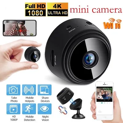 Mini Wireless Hidden Spy Camera Wifi IP Home Security DVR Night Vision HD 1080P • $50.98