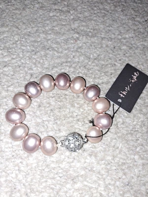 £8.05 • Buy Rose Gold Bobble Braclet By Phase Eight. Silver Sparkle Magnetic  Metal Clasp. 