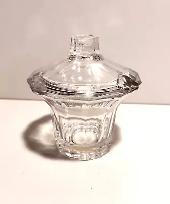 Vintage Dansk Crystal Condiment Jar / Sugar Bowl W/ Lid • $10