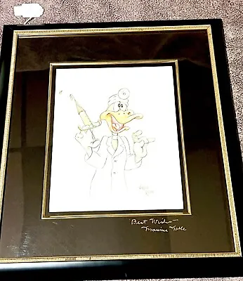 Signed Daffy Duck Warner Original Art By Animator Virgil Ross  Looney Tunes • $850