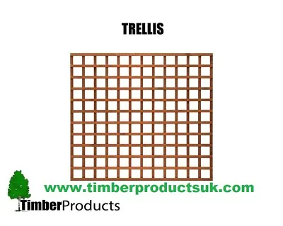 Garden Fence Wooden Square Trellis. Buy Direct  Www.timberproductsuk.com • £24.93