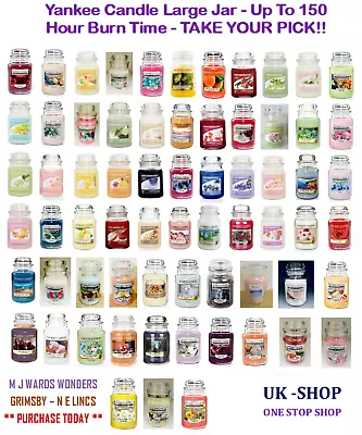 Yankee Candle Large Jar - Up To 150 Hour Burn Time - TAKE YOUR PICK!! • £27.99