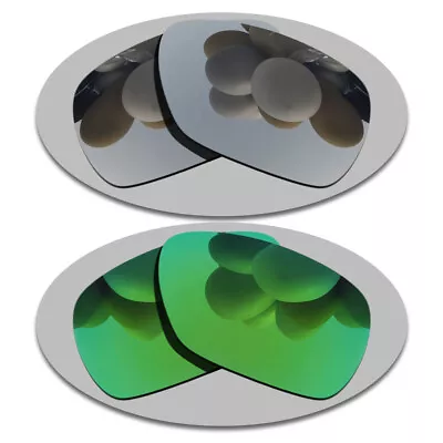 Silver&Green Anti-Scratch Lenses Replacement For-Oakley C Wire 2011 Polarized • $15.56