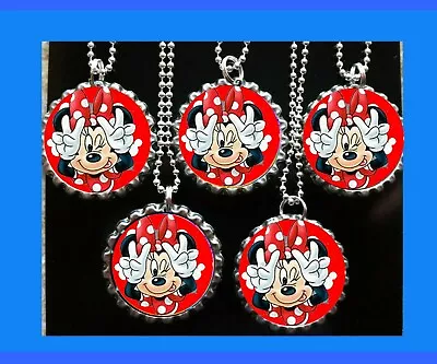 Minnie Mouse  Lot Of 10 Necklaces Necklace Party Favors Loot Bag Birthday Gifts  • $9.99