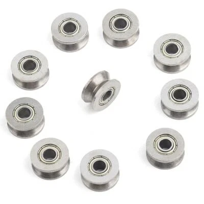 $8.64 • Buy Ball Bearings V U Groove Pulley Bearing Used In Rail Track Linear Motion System