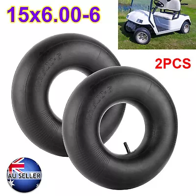 2X Inner Tube 15x6.00-6 NHS TR13 Valve For Tractor Golf Cart ATV Lawn Mower Tire • $18.99