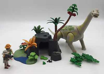 £30 • Buy Playmobil 4172 Brachiosaurus Dinosaur & Explorers 100% Complete.