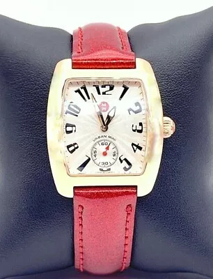 Women's Michele Mini Urban Dress Watch Alligator Band In Excellent Cond • $449