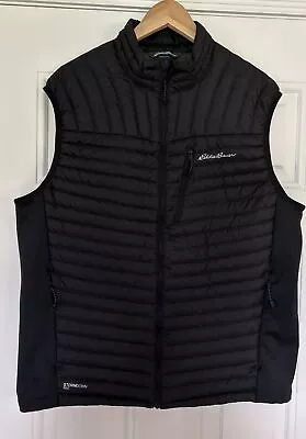 Eddie Bauer First Ascent Storm Goose Down 800 Puffer Vest Mens Sz Large Black • $44.95