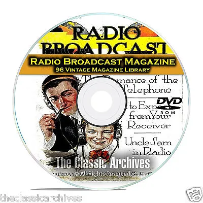 Radio Broadcast Magazine 96 Vintage Old Time Radio Magazine Collection DVD B91 • £6.32