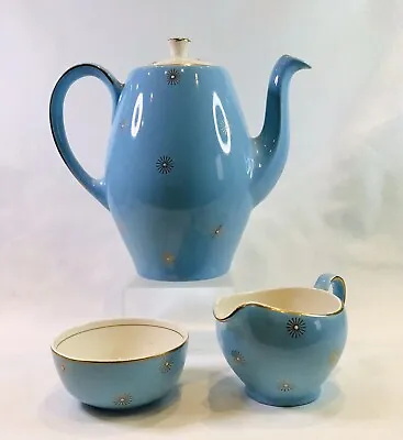 Vintage Mid Century Alfred Meakin Morning Star Tea / Coffee Pot Creamer / Sugar • £31