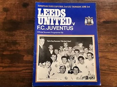 £13.99 • Buy 1971 Leeds United V Juventus UEFA Fairs Cup Final Football Programme