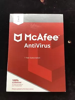 McAfee Antivirus Essential Protection For Your PC Factory SEALED BRAND NEW T13 • $13.99