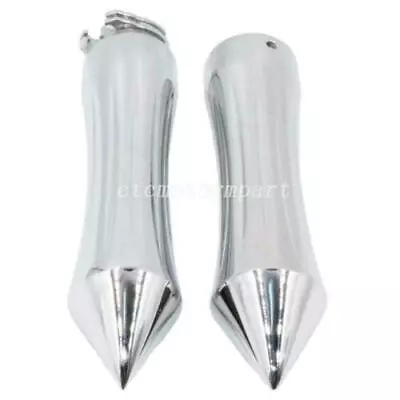 $29.79 • Buy Chrome Spike Handlebar Hand Grips 1  For Yamaha V Star 650 XVS650 Custom