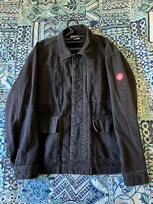 L - CAV Empt Washed Black Jacket • $520