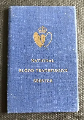 £4.50 • Buy 1969 Blood Transfusion Service Booklet, With 5 Certificates & A Letter Of Alert