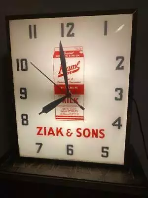 Swihart Lighted Sign Clock 1960s • $195