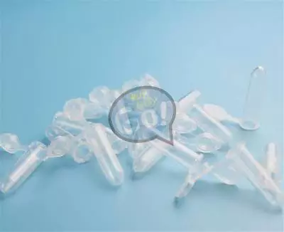 New 100pcs 2ml Micro Centrifuge Tube Vial Clear Plastic Vials Container Snap • $6.36